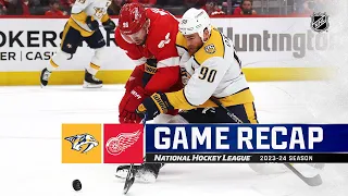 Predators @ Red Wings 12/29 | NHL Highlights 2023