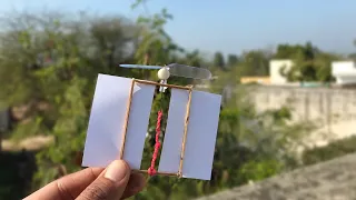 Rubber Band Helicopter Easy | Dahiya Experiments