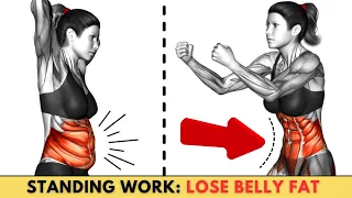 10-Minute Most Effective Exercises to Lose Belly Fat in 1 Week at Home | Hanging Belly Fat Workout