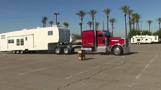 Mark Tarascou Peterbilt 389 & 379 Transfer-Dump Truck Arriving At Truckin' For Kids 2017