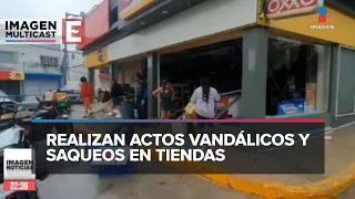 Reportan saqueos en Acapulco tras paso del huracán 'Otis'