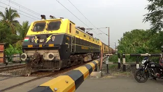 Dangerous Honking Wap4 Leads Teesta Torsa Express Furious Passing Throughout Railgate