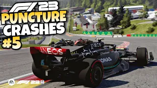 F1 23 PUNCTURE CRASHES #5