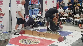 Larry Wheels loses the Mas Wrestling finals to Morgan Hill