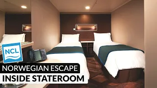 Norwegian Escape | Inside Stateroom Full Tour & Review 4K | NCL Cruises