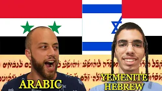 Similarities Between Yemenite Hebrew and Arabic (Syrian dialect)