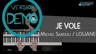 COVER Je vole Michel Sardou / LOUANE - Tuto PIANO