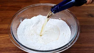 Just mix beer with flour and your bread is ready!  No yeast! The fastest bread recipe