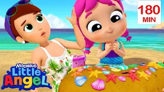 Mermaids At The Beach | Little Angel | Nursery Rhymes for Babies