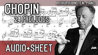 Chopin - 24 Préludes, Op. 28 (Audio+Sheet) [Rubinstein]