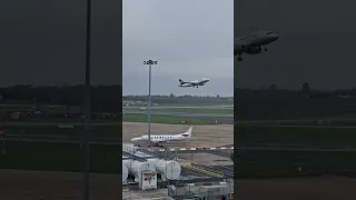 Lufthansa Airbus A319 departing BHX to MUC