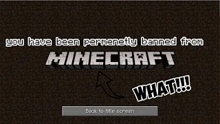 MINECRAFT PERMANELTY BANS PLAYERS