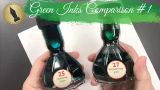 Green Inks Comparison #1