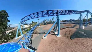 MANTA SeaWorld San Diego Roller Coaster Front Seat On Ride 4K POV