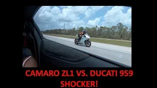 Ducati 959 Vs ZL1 Camaro (Acceleration vs. Top Speed)