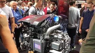 IAA 2019 | 4K | Mercedes AMG A45S engine walkaround