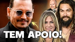 JOHNNY DEPP RECEBE O APOIO DE VÁRIAS CELEBRIDADES!