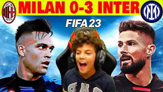 MILAN INTER 0 3: RIVIVO I MOMENTI SALIENTI DI SUPERCOPPA ITALIANA SU FIFA 23
