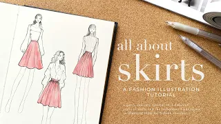 How to Draw a Skirt ✨ Fashion Illustration Tutorial