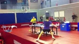 Zhang Jike, multiball with Liu Guoliang