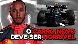 HAMILTON NA FERRARI mostra que O NOVO CARRO DA MERCEDES DEVE SER HORRÍVEL EM 2024