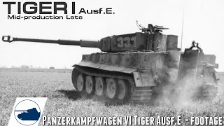 WW2 Tiger I Ausf.E. mid-production/late - footage.