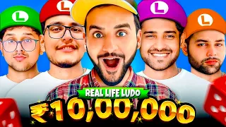 Rs10 Lakh ALL YOUTUBER’s Real life LUDO !! @triggeredinsaan (#1)