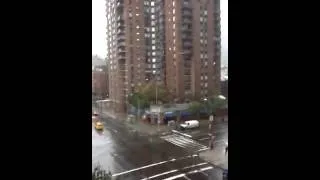 Hurricane Sandy in Midtown, Manhattan