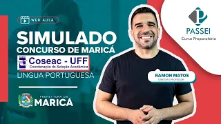 Simulado do Concurso de Maricá - Banca Coseac - Língua Portuguesa  - Prof. Ramon Matos