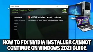 How to FIX Nvidia Installer Cannot Continue 2021 Guide