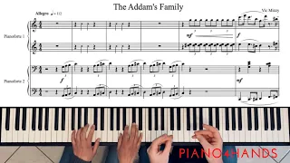 The Addam's Family Theme for Piano four Hands