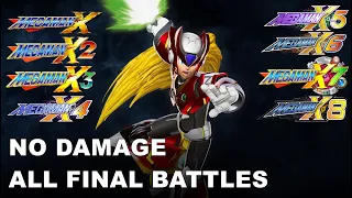 Mega Man X (1~8) - Zero vs Σ Sigma - All Final Battles (No Damage)