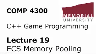 COMP4300 - Game Programming - Lecture 19 - Cache Coherency + Memory Pooling
