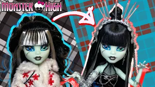 STITCHED IN STYLE FRANKIE STEIN!! 🪡 💙 Monster High G1 Alumni Doll Review & Restyle + Bangs Fix-Up!