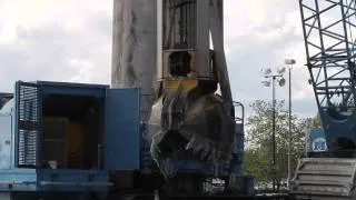 Building underground walls for Bertha's access pit