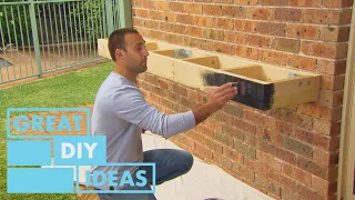 How to Install a Floating Bench | DIY | Great Home Ideas