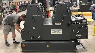 Heidelberg GTOZ-52 Two Color Press - 14" x 20 1/2" with Crestline Dampening