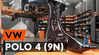 How to change front suspension arm / front control arm on VW POLO 4 (9N) [TUTORIAL AUTODOC]