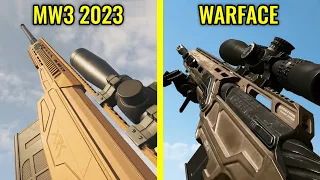 COD MW3 2023 vs Warface  - Weapons Comparison