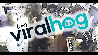 Man Saves Boy's Life Choking at a Restaurant || ViralHog