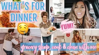 WHAT'S FOR DINNER COOK & CLEAN WITH ME | DAY IN THE LIFE OF A MOM 2020