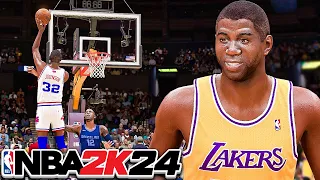 Magic Johnson is a Post Hooking Phenom in NBA 2K24 Play Now Online!