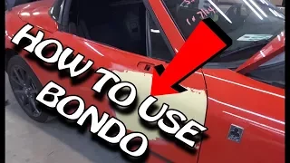 Major Dent Repair Using Bondo - How TO Do It YOURSELF - From Start To Finish - LIVE LESSON FRIDAY 4