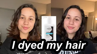 Dyeing my hair with Keracolor Clenditioner Espresso