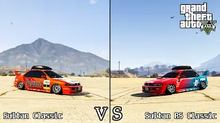 Sultan RS Classic VS Sultan Classic GTA V Online: Which One is Better? #shorts