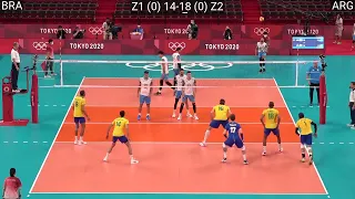 Volleyball Brazil - Argentina Amazing Bronze Medal Full Match