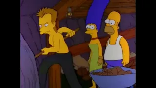 The Simpsons-Homer, Marge, and Sting Rescues Bart in the Well HQ 4:3