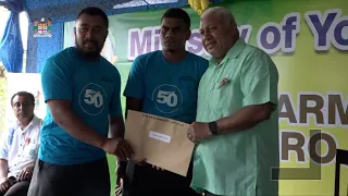 Fijian Prime Minister officiates at the Handing Over of Youth Farm Initiative Assistance