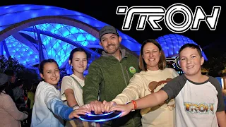 Our First Tron Lightcycle Run at Disney's Magic Kingdom!  Is This Our NEW Favorite Ride?