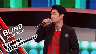 Hein Zaw Lin - Yin Mhar A Yin A Tine (Issani) | Blind Audition - The Voice Myanmar 2019